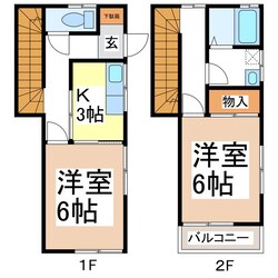 ハイツ根石C棟の物件間取画像